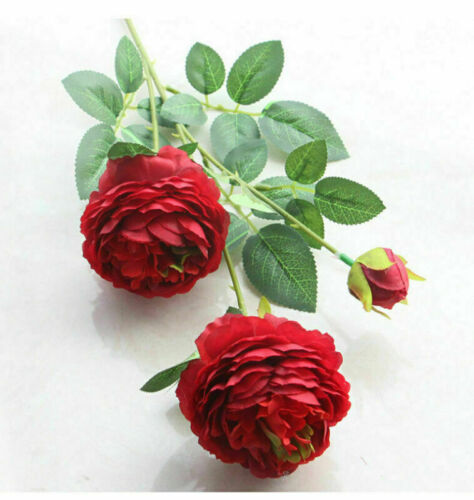 1x Bouquet Artificial Silk Flowers Rose for Wedding Home Party Garden Decor 
