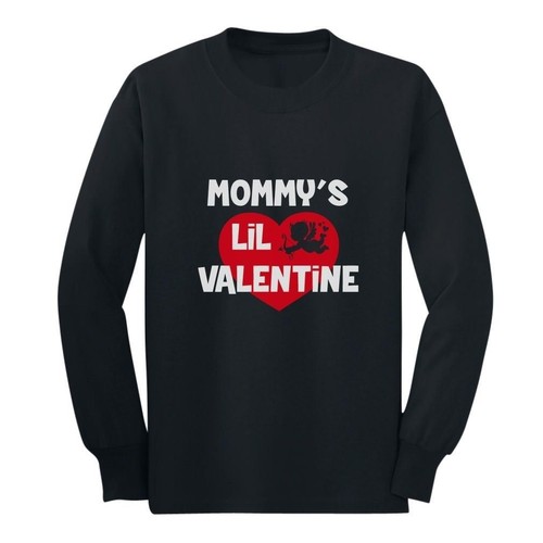 Mommy/'s Lil Valentine Long sleeve kids T-Shirt Love Details about / Cute Valentine/'s Day Gift