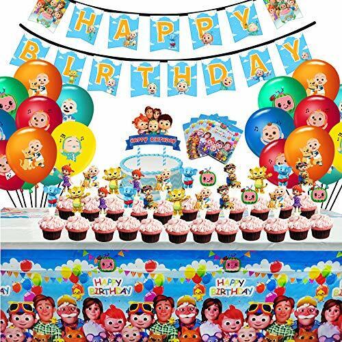 Details about  / Cocomelon Birthday Party Supplies Set Cocomelon Party Decoration