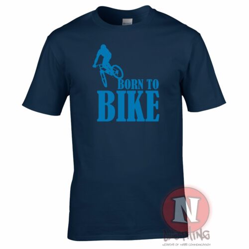 Born to bike cycling BMX mountain bicycle trekking off road extreme T-shirt