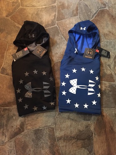 New! Mens UnderArmour “Operation Freedom” Stars/&Stripes Logo Hoodie!!”1309409”