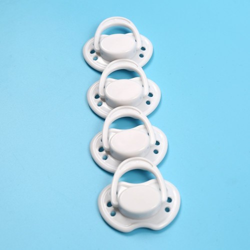 White Dummy Magnetic Pacifier For Internal Magnet Reborn Baby Dolls Accessories
