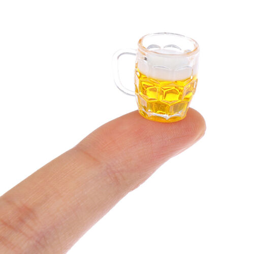 1Pc 1:12 Dollhouse miniature beer cup doll house kitchen drink accessories HU SP 