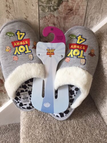 Disney Toy Story Slippers BNWT Mule Slippers Buzz Woody Size 3-4 Adults Free P/&P