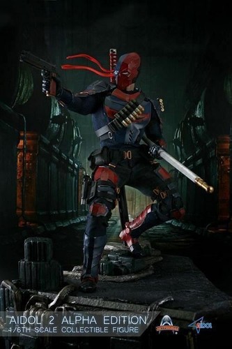 Black /& Silver Pistol 1//6 scale toy Deathstroke