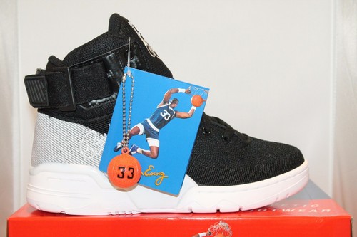 White NEW Mens Ewing Athletics Patrick Ewing 33 HI Weave Knit Collection Black