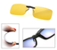 Night Vision Anti Glare Polarized Clip On Driving Glasses Sunglasses UV400 Lens