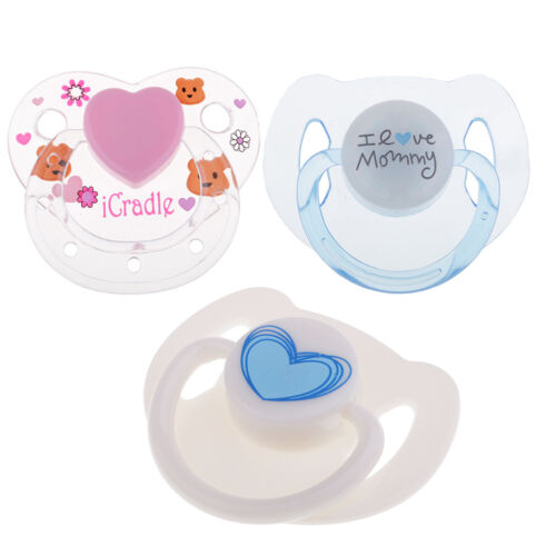 3pcs Lovely Cartoon Dummy Pacifier Magnet Reborn Doll Baby Doll Supplies