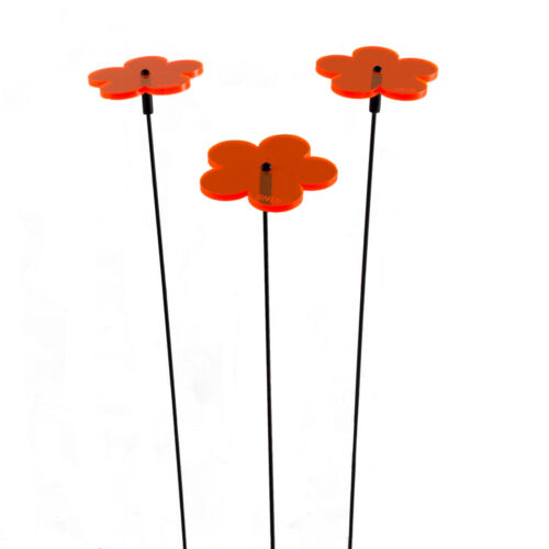 3 pièces Sunplay Capture ø5cm Suncatcher Jardin Connecteur fleurs orange