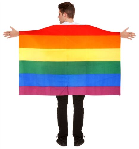 5ft x 3ft Rainbow Cape Flag Large Lesbian Gay Pride LGBT Festival Peace Banner