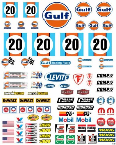 New RC Scale Racing Decals No.10 for TAMIYA HPI LOSI KYOSHO 1//8 1//10 1//12