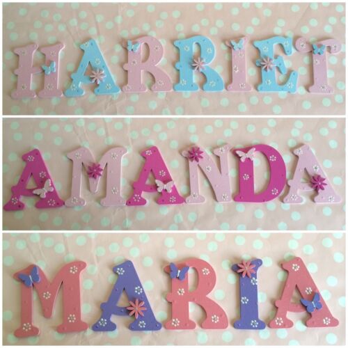 Personalised Child Kids Wall Door Art Wooden Letter Plaque Gift Any Name/Theme