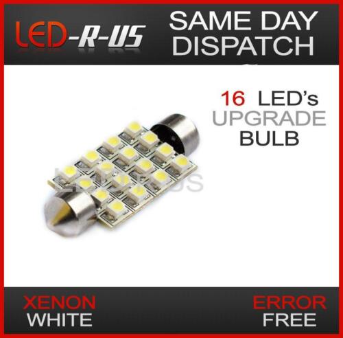 1x WHITE 16 SMD LED CANBUS INTERIOR LIGHT BULB VAUXHALL ASTRA MK5 H 5 