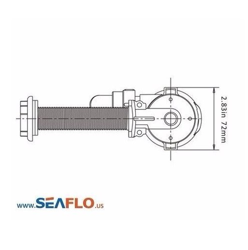 SEAFLO 12v 800gph Livewell Live Well Boat Tank Aerator Submersible Bilge Pump