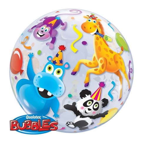 Qualatex Bubble Party Animals Party// Birthday Balloon 56cm 22in