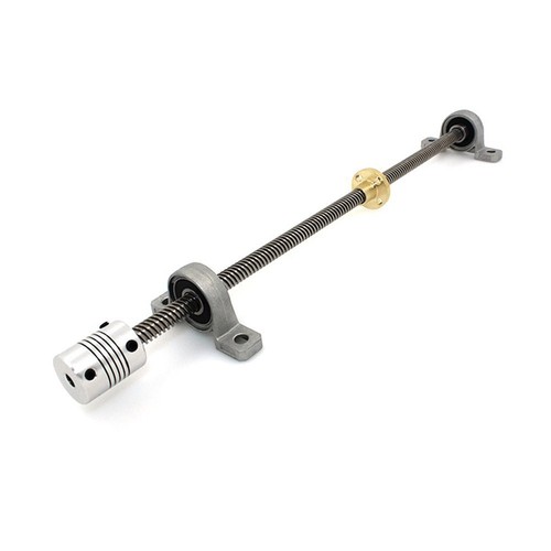1mm-Threaded-Rod-LeadScrew-Mounted-Ball-Bearing-T8-Nut-3D-Printer-ACME Stepper