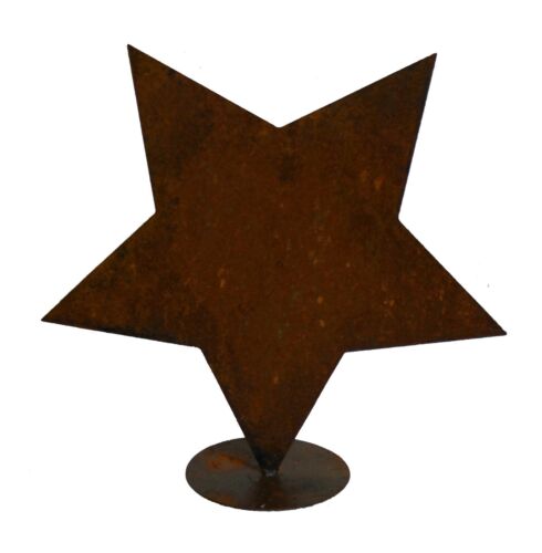 Stern auf Platte 30 cm Edelrost Gartendeko Metall Rost Weihnachten Winte 