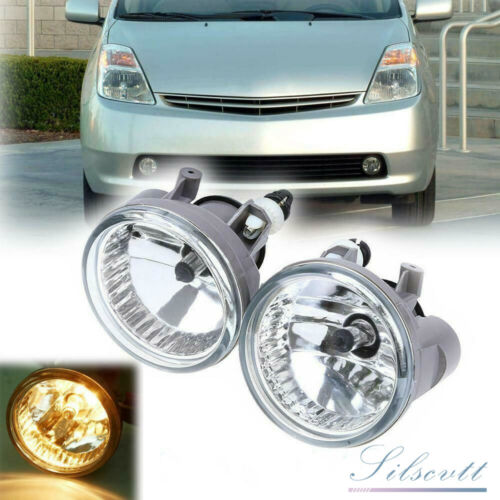 Clear Bumper Driving Fog Lights For 04 05 06 07 Toyota Highlander Echo Prius New 
