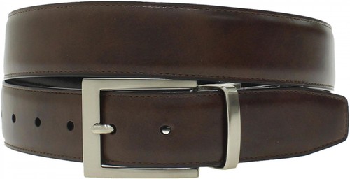 NWT Swiss Gear Mens Faux Snake Skin Reversible Belt Black Brown
