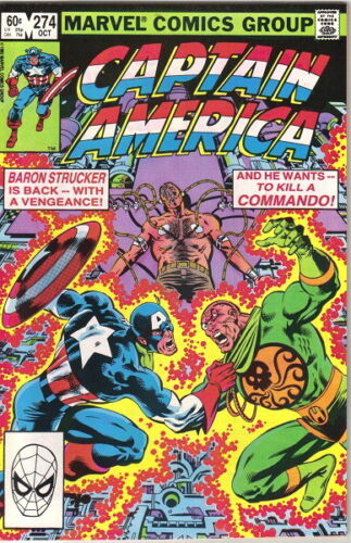 Captain America Comic Book #274 Marvel Comics 1982 VERY FINE