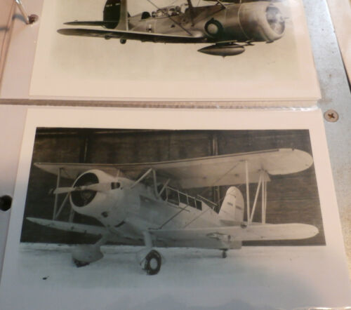 NAVY BIPLANE AIRPLANES LOT OF 3 B/&W 4X6 PHOTOGRAPHS SET #75a WWII U.S