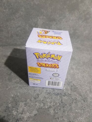 Pokemon Stickers NEW box 1999 30 x packs Artbox Booster Box VINTAGE Collectable