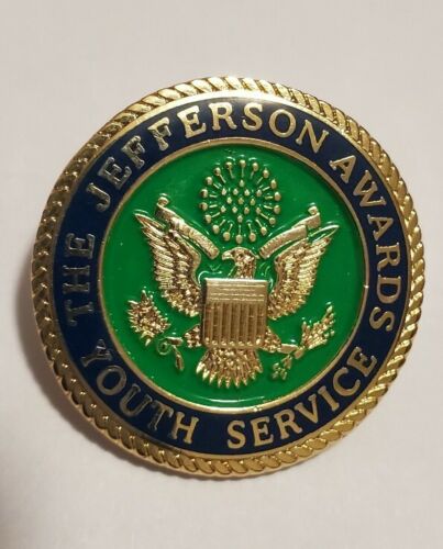 Details about  / The Jefferson Awards Youth Service Pin multi tones rare