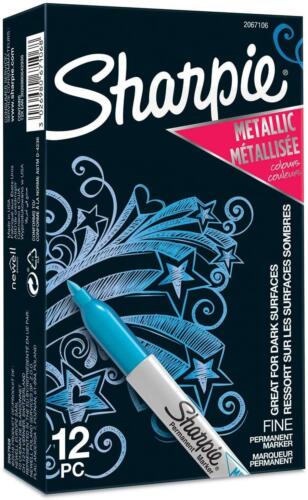 Sharpie Metallic Permanent Markers Fine Point Sapphire Metallic Craft Pens 
