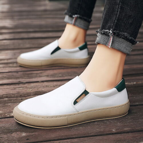 Mens Flats  Leisure Loafers Shoes Pumps Slip on Driving Moccasins Flats Casual D