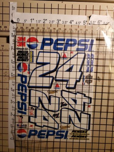 Details about  / CLEAR VINYL Pepsi SHEET 22 R//C MODEL Decal 1//12-1//10-DIE CUT-coke-Lexan Body