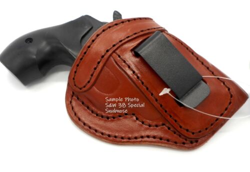 TAGUA Reinforced Top RH IWB Concealment Holster Brown Leather RUGER GP100 4.2/"