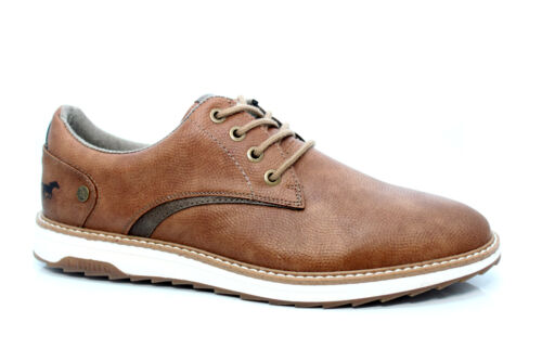 MUSTANG SMART CASUAL LACE UP SHOES Tan