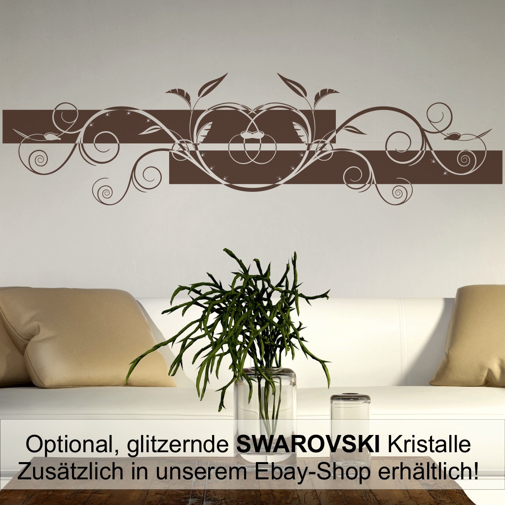 Wandtattoos Wohnzimmer Günstig Wandtattoo Blumen Ranke Wohnzimmer Schlafzimmer Wandbanner