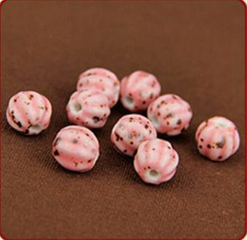 5Pcs Mixed Czech Glass Oval Loose Big Hole Charm Spacer Beads DIY Jewelry Making
