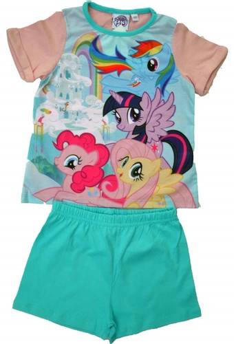Girls Disney Beauty and Beast MLP Summer Pyjamas Pjs Ages 3 to 10 Yrs Shopkins