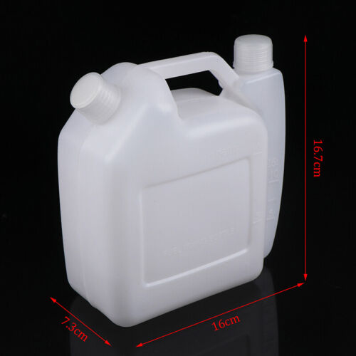 1.5L Litre 2-Stroke Petrol Fuel Oil Mixing Bottle Tank For Trimmer Chain~CA 