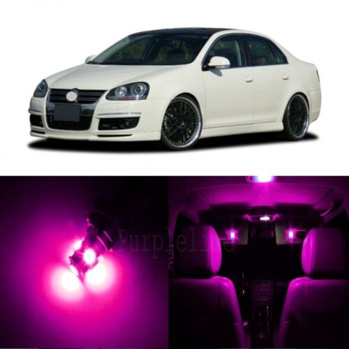 11 x Pink LED Interior Light For 2005-2010 Volkswagen VW Jetta MK5 TOOL 