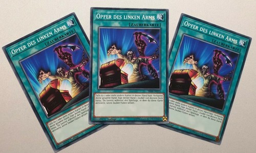 - Yu-Gi-Oh victims of the left arm SR08-DE033 3 Card Common - Playset