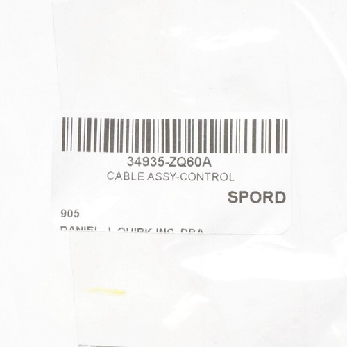 Genuine Nissan Automatic Transmission Shifter Cable 34935-ZQ60A Genuine Nissan Automatic Transmission Shifter Cable 34935-ZQ60A