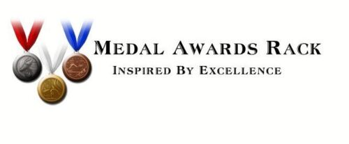 2/' Premier Award Medal Display Rack and Trophy Shelf Medal Hanger