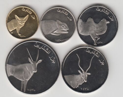 unusual coinage birds ISLAS CHAFARINAS Set 5pcs 2014