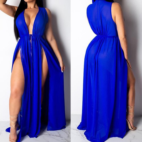 Sommer Damen Bademode Kaftan Strickjacke Langes Kleid Sarong Bikini Strandkleid