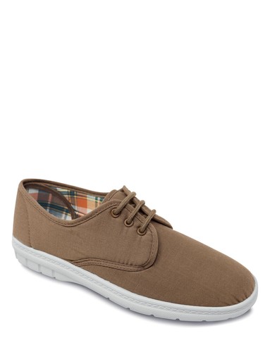 Mens Lace Up Shoe Canvas Wide Fit