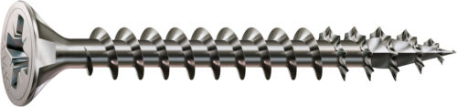 Spax Universal Screw Stainless Steel a2 4cut Fully Threaded Countersunk Head Phillips Z