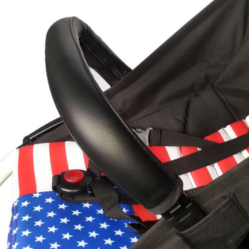 1x Baby Cover Stroller Pram Leather Handle Bar Accessories Protective Grip Case
