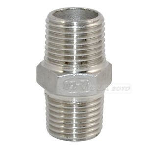 NPT 2/" Male x 2 /"Male Threaded Pipe Fitting L 100MM Stainless Steel SS304 NPT