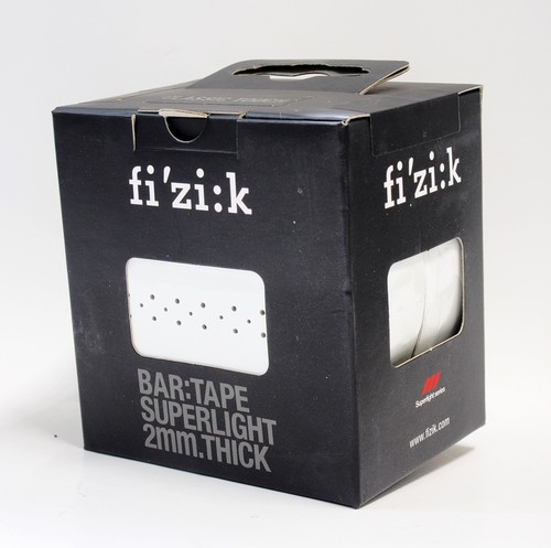 Fizik Bar Tape SUPERLIGHT Classic Touch Microtex 2mm Glossy White