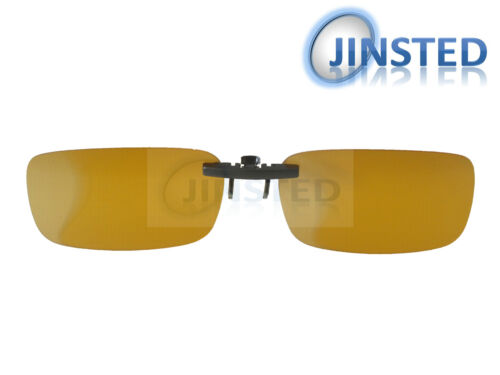 High Quality Yellow Clip On Polarised Fishing Sunglasses Light Polarized ACP009