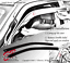 Tape-On Rain Guard Visor Light Grey 2pcs For 2005-2015 Toyota Tacoma Regular Cab