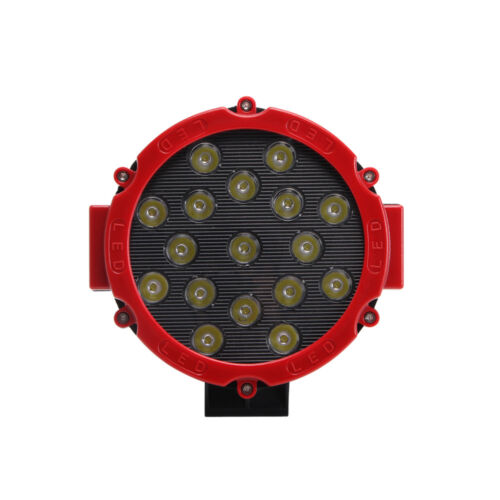 2X 7inch 51W LED Work Light Round Thin For Off-road Driving 4X4WD JEEP Boat Ford